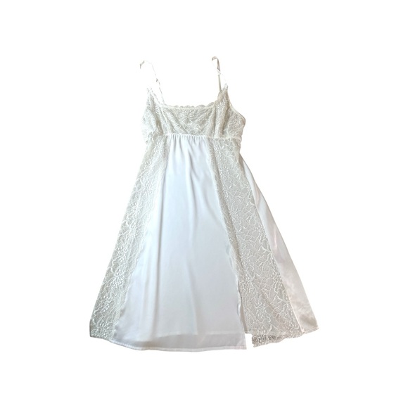 NK iMODE Ivory Lace Chemise Slip Dress S Satin Look Bridal Lingerie Women’s - Picture 1 of 10